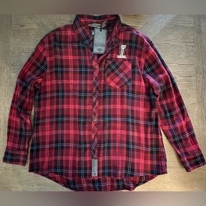 HARLEY DAVIDSON PLAID ladies Long sleeve flannel shirt
